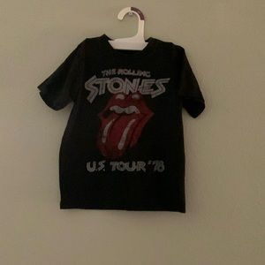 Boys rock band, Rolling Stones T-shirt, factory distressed size 4T